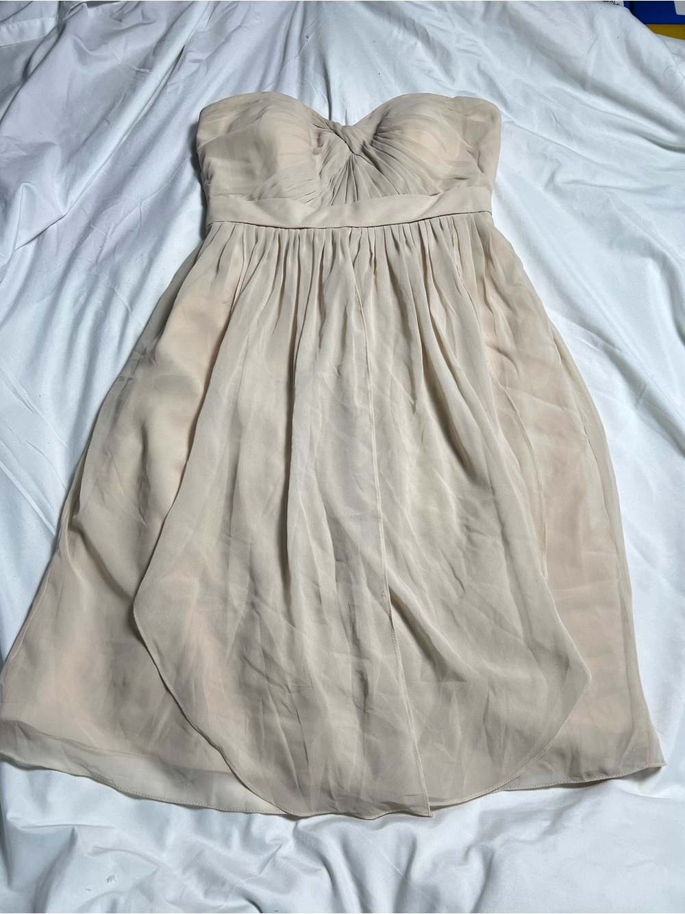 Jenny Yoo Collection Strapless Chiffon Dress Size 4